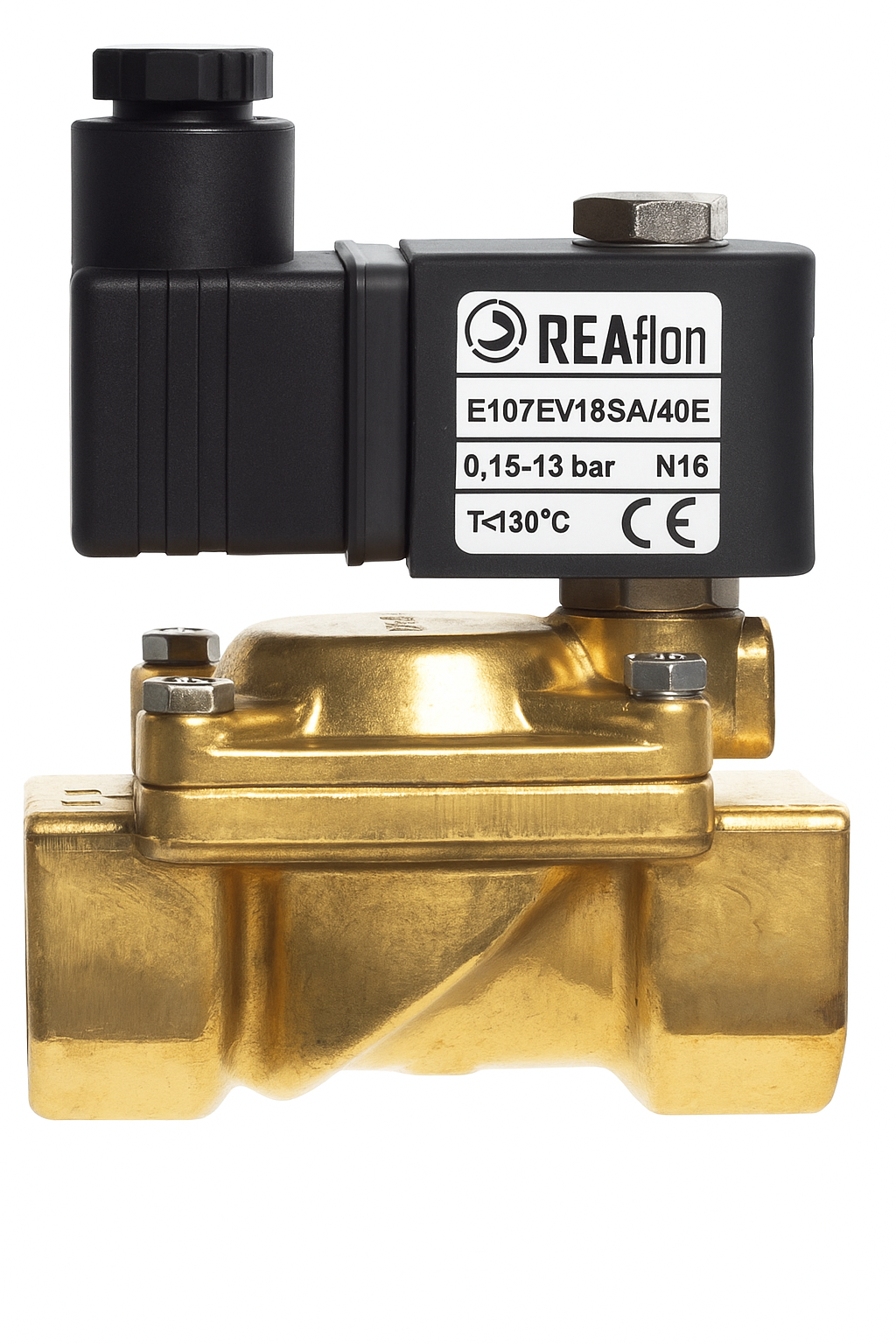 2/2 Servogesteuertes Magnetventil NC 1/2&quot;E107DF12/40115-24VDC 5W inkl. Stecker