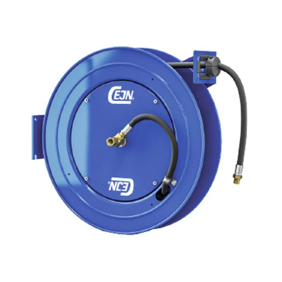 Schlauchaufroller mit Luft- / Wasserschlauch und Federrückzug, robust