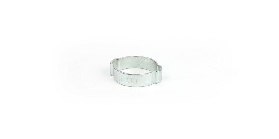 Two-ear hose clamp made of galvanized steel