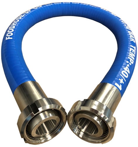 Milk hose complete milk coupling on both sides stainless steel 316
