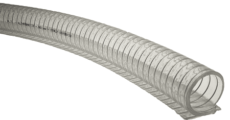 PVC suction and pressure hose steel spiral inside Ø12 to Ø40mm